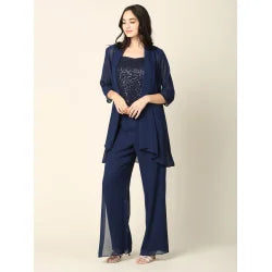 EVA - EV3383 - Navy Blue Size 5XL Mother of the Bride Pant Suit