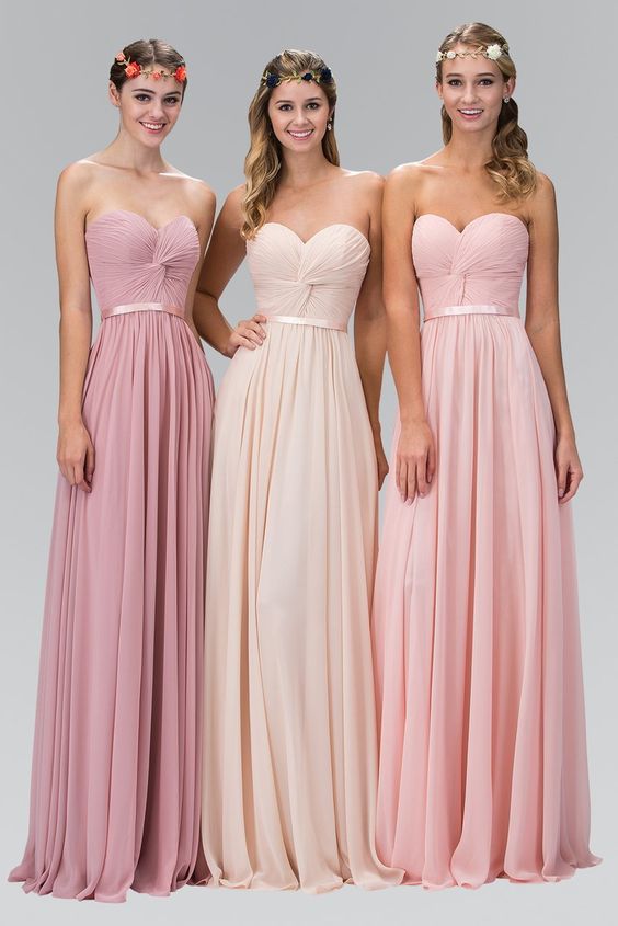 GLS COLLECTIVE - GL2069 - Eggplant Size XS / Dusty Rose Size S / Pink Size XS - Long Prom / Mother of the Bride / Bridesmaid Dress