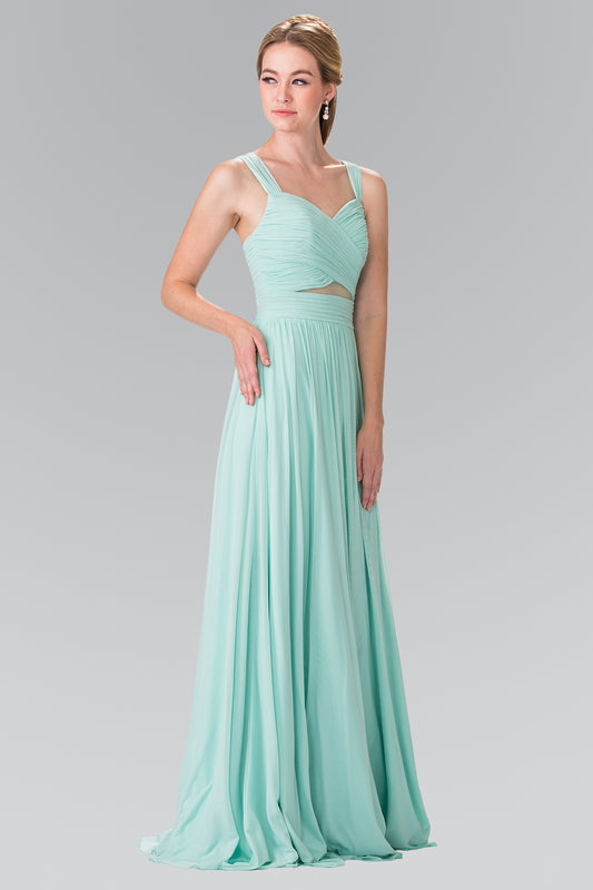 GLS COLLECTIVE - GL2366 - Mint Size M, Blush Size XS or Burgundy 3XL - Pleated Bodice Bridesmaids Long Dress