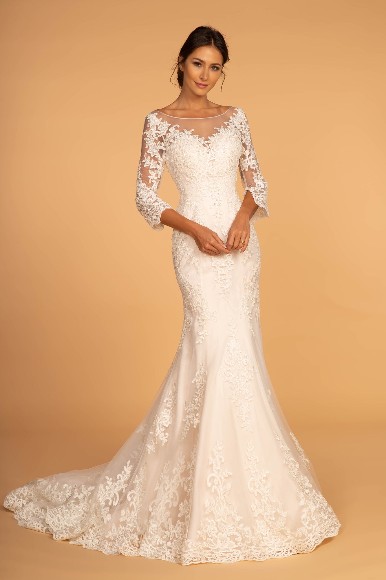 GLS COLLECTIVE - GL2592 - IVORY/CREAM 2XL Wedding Dress