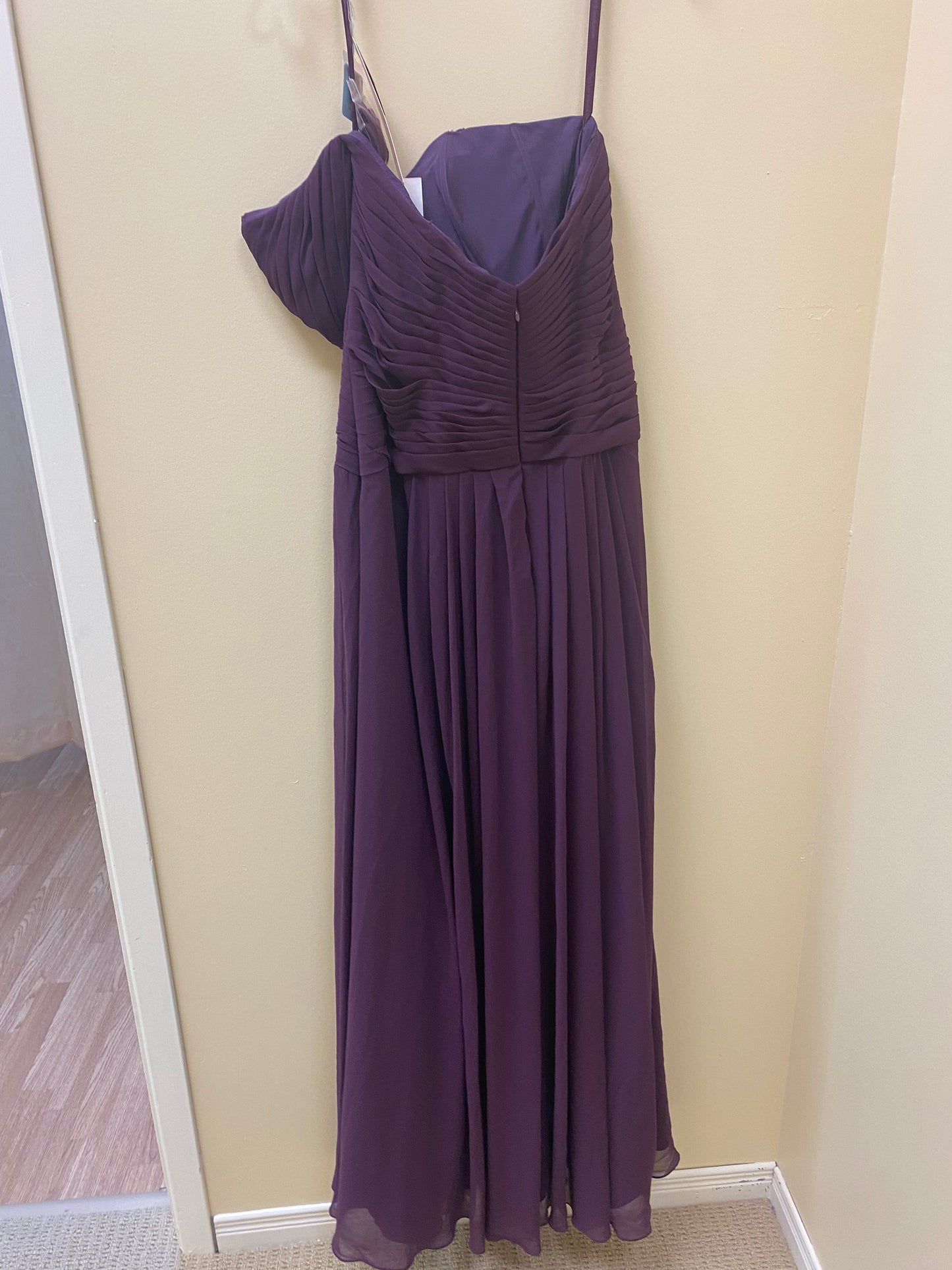 MORI LEE - 705 - Eggplant Size 16 or Cantaloupe Size 12 Long Prom / Mother of the Bride / Bridesmaid Dress