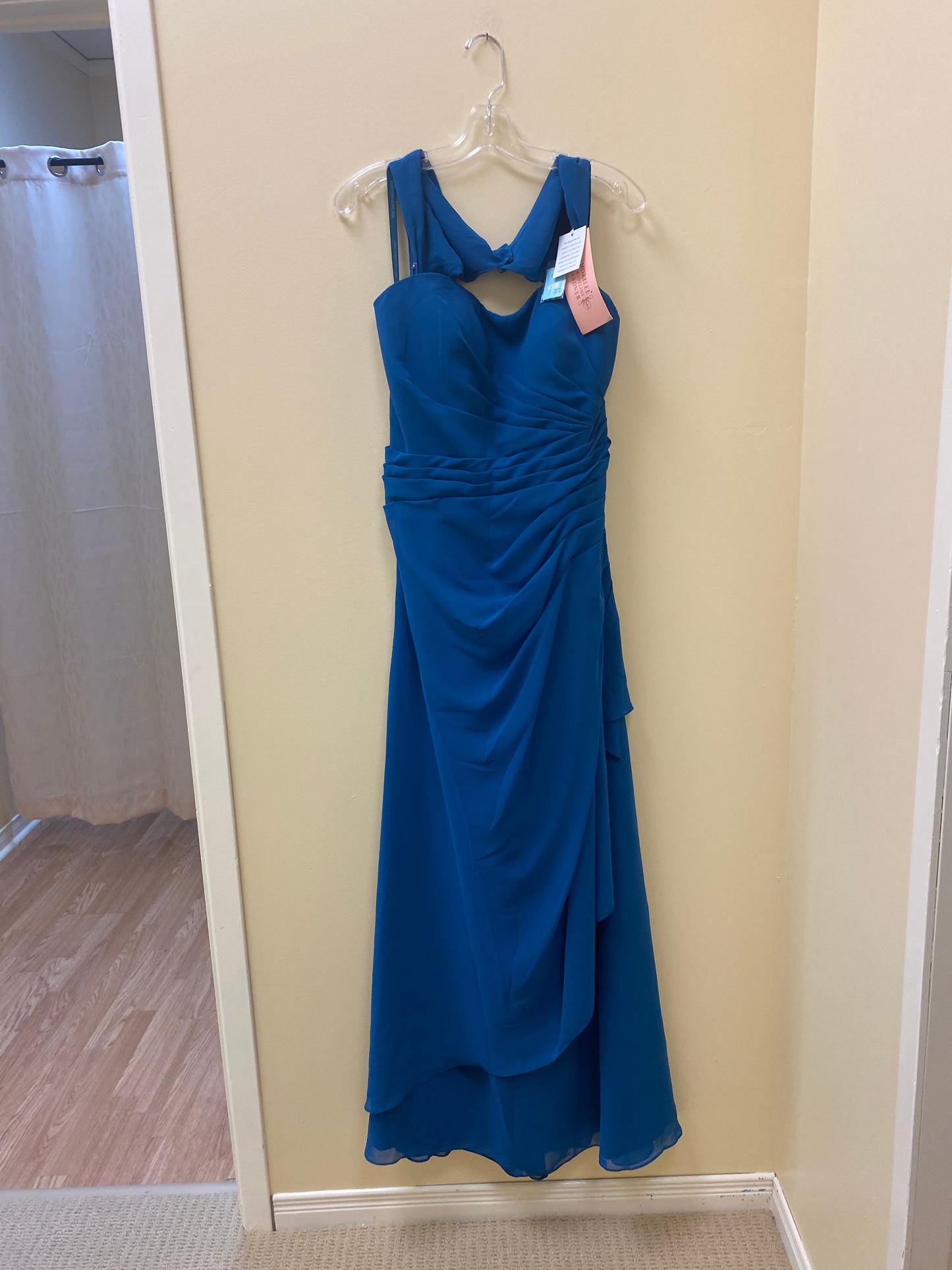 MORI LEE - 683 - Teal Size 16 Long Prom / Mother of the Bride / Bridesmaid Dress