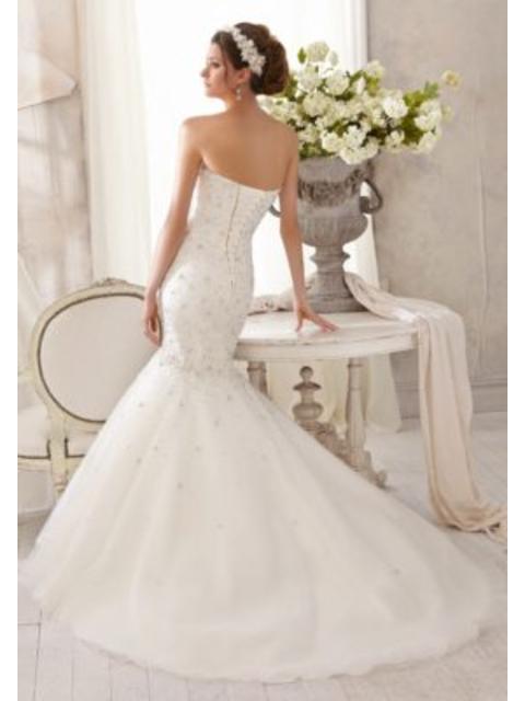 MORI LEE - 5215 - Ivory Size 16 Wedding Dress