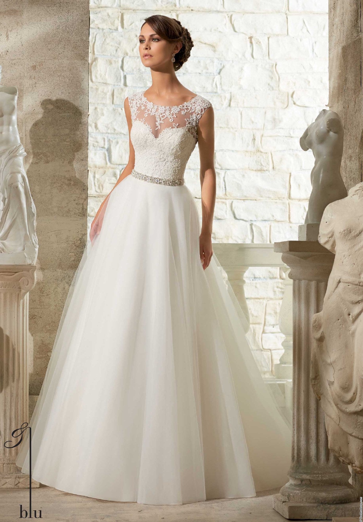 MORI LEE - 5315 - Ivory Size 10 Wedding Dress
