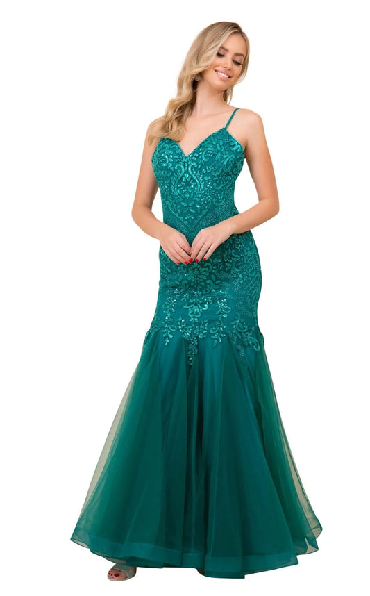 NOX - H402 - Green Size 10 Long Prom / Mother of the Bride / Bridesmaid Dress