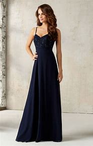 MORI LEE - 142 - Navy Size 16 Long Prom / Mother of the Bride / Brideesmaid Dress