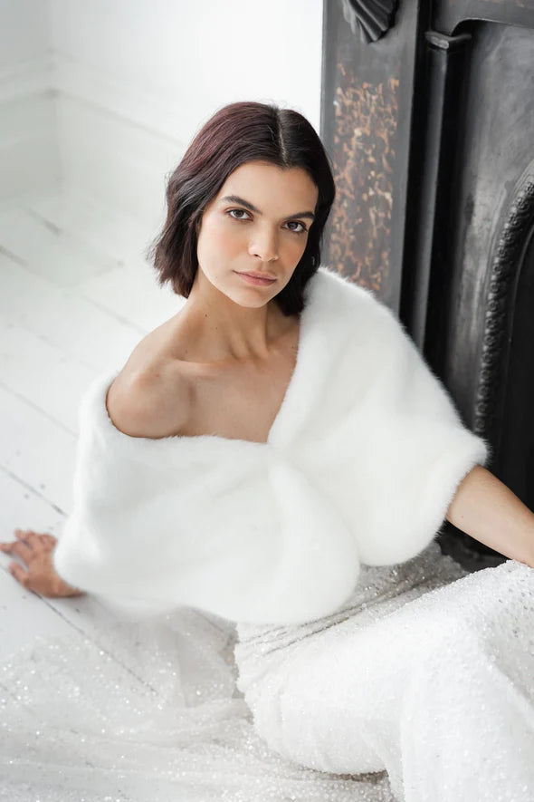 Unreal Fur Dress Covers Baby Pink